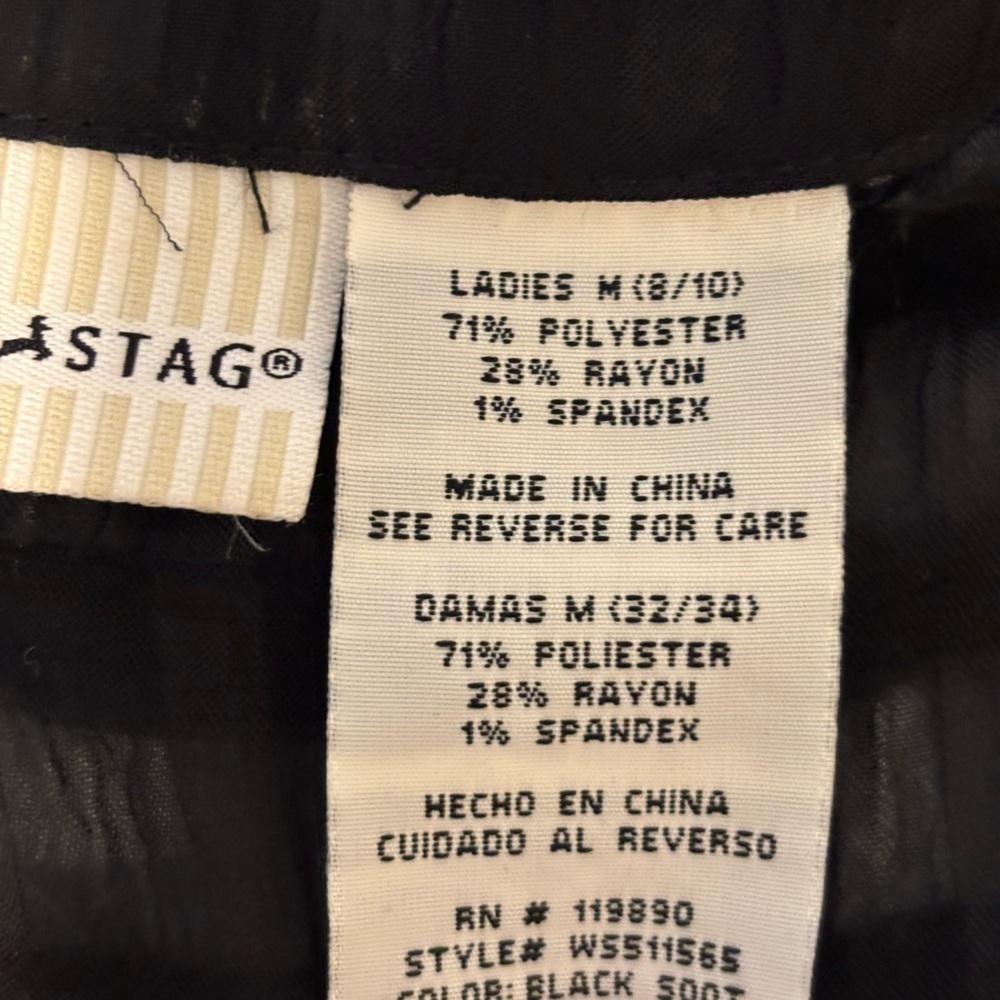 White Stag Black Boxy Buttoned Blouse - Picture 2 of 7
